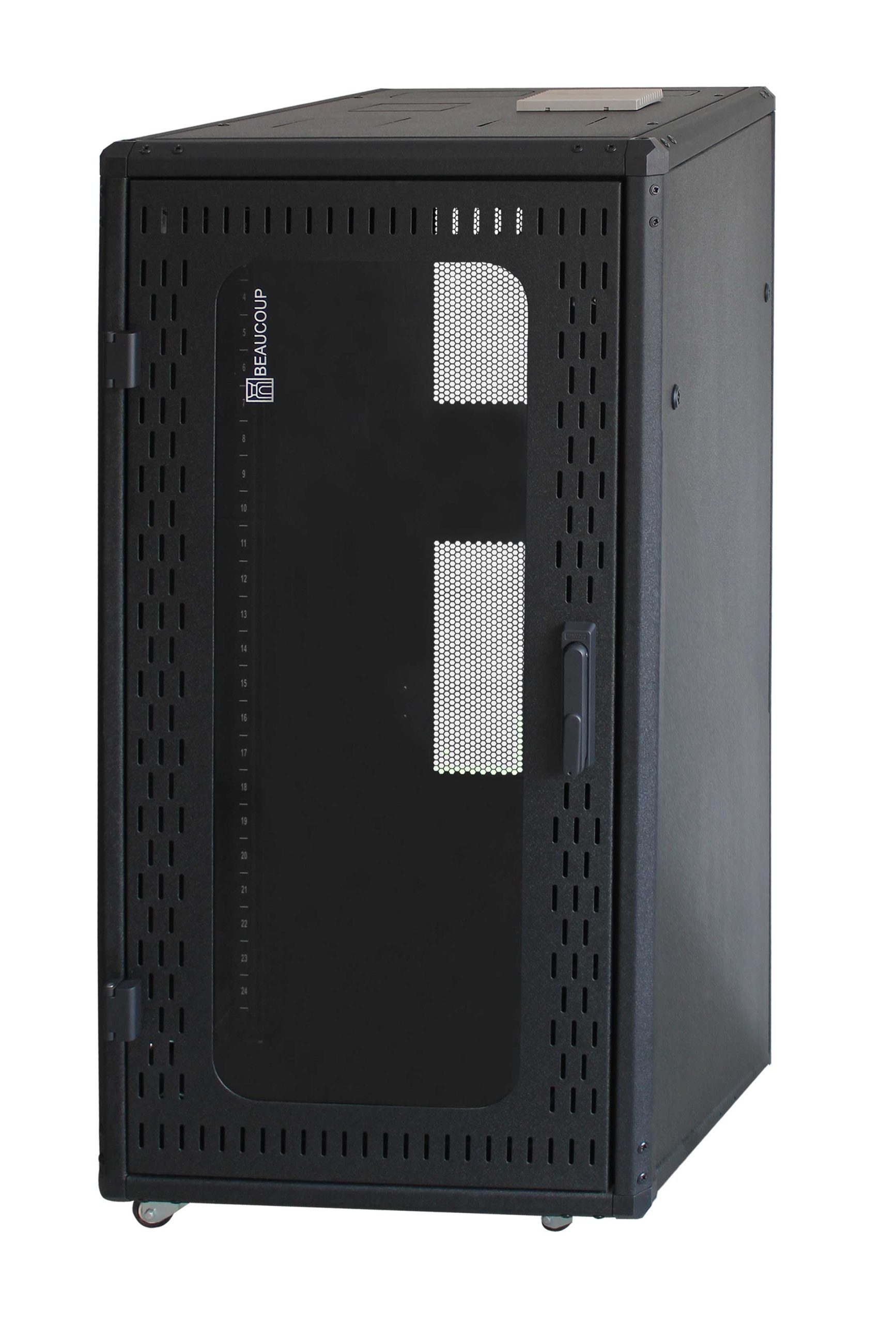 Gabinete Rack cerrado Modelo Jupiter Servicio Pesado Puerta Malla y Vidrio - Image 2