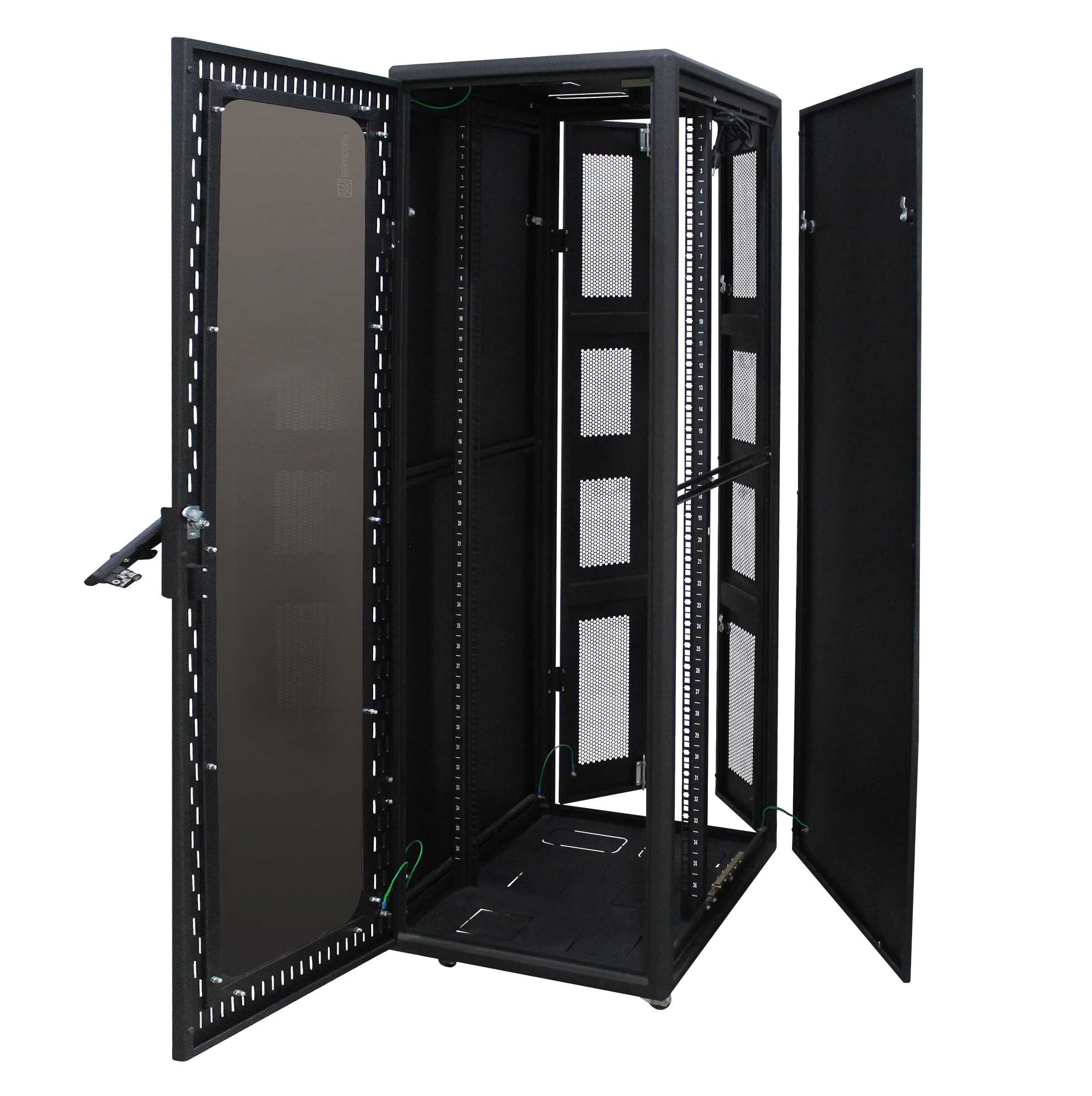 Gabinete Rack cerrado Modelo Jupiter Servicio Pesado Puerta Malla y Vidrio - Image 3