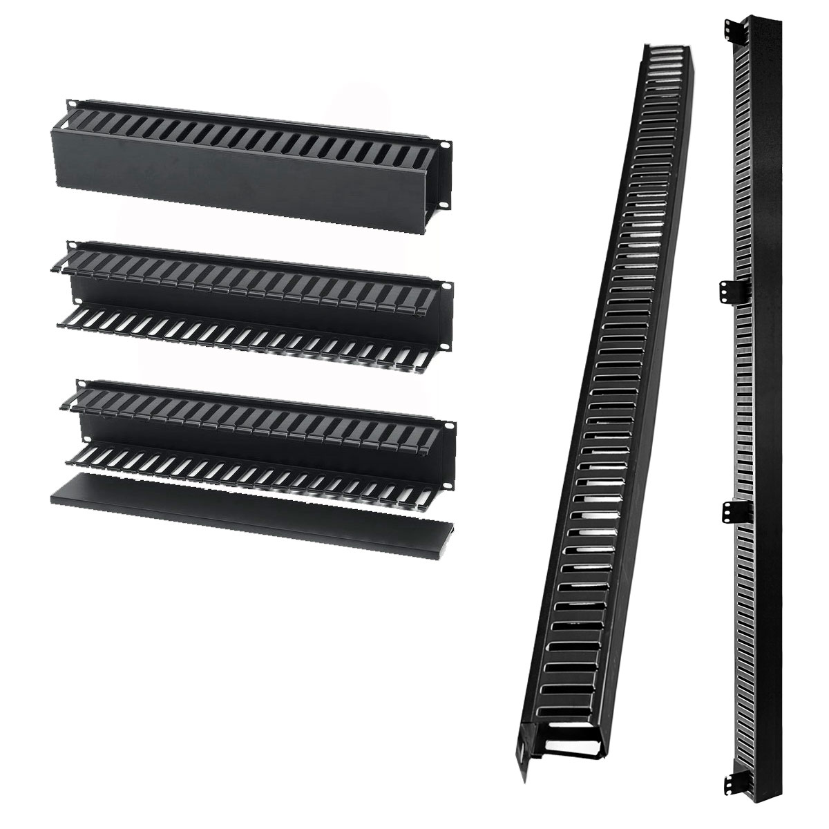 Organizadores Horizontales y Verticales para Rack abiertos y cerrados