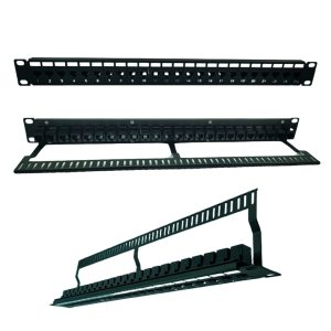 Patch Panel 24 PUERTOS RJ45 A RJ45 CAT 6A 19" 1UR (COUPLER)