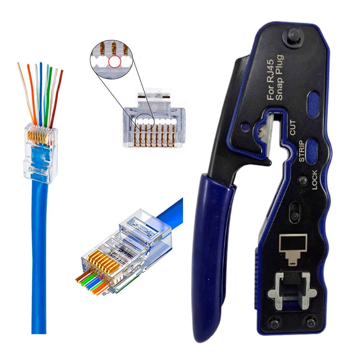 HERRAMIENTA CRIMPADORA PASS THROUGH