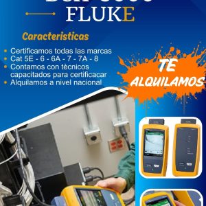 Alquiler de Equipo Fluke DSX-8000 (Certificacion de Puntos de Red)