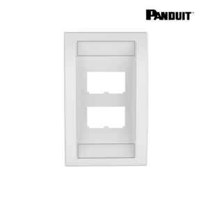 Faceplate de 4 Puertos Panduit Blanco Estilo Mini-Com