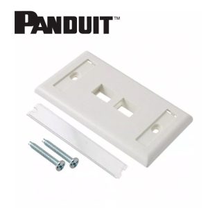 FACEPLATE DE 2 PUERTOS PANDUIT NK2FIWY BLANCO /NETKEY