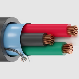 CABLE DE SEGURIDAD 4 X 16 AWG MULTICONDUCTOR BLINDADO CMR 300V