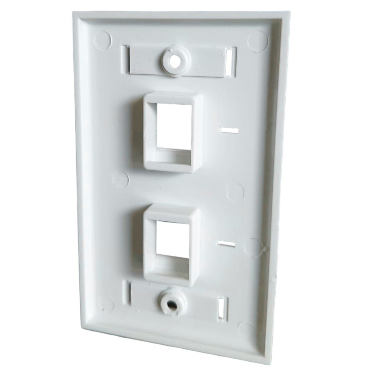 FACE PLATE WIRELINK KD-FP22 BLANCO 2 PUERTOS - Image 2
