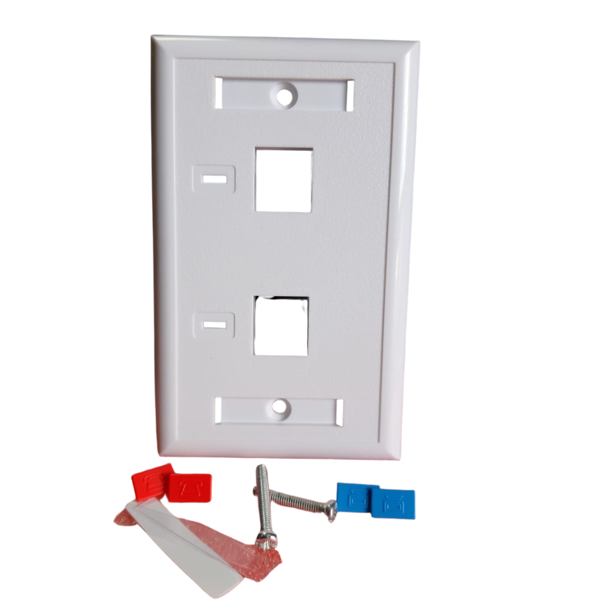 FACE PLATE WIRELINK KD-FP22 BLANCO 2 PUERTOS
